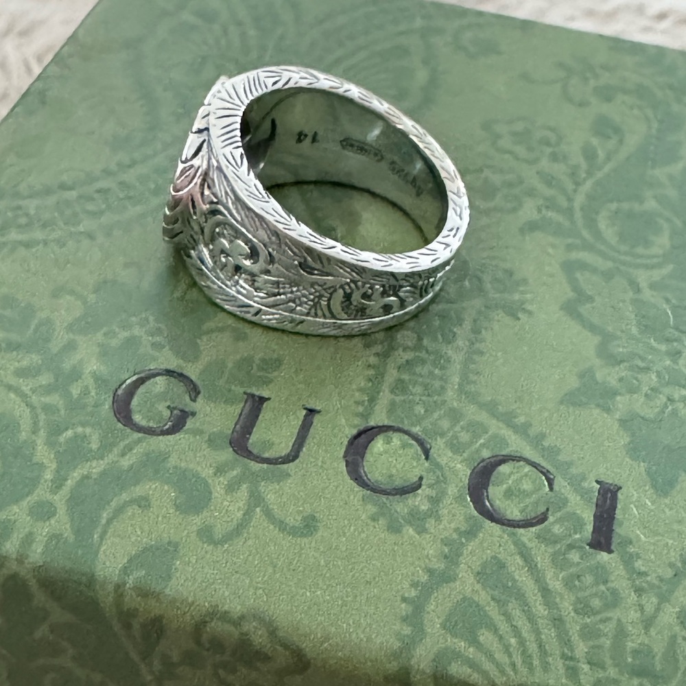 SALE !!!NWT Gucci Interlocking “G” Unisex‎ Ring - Picture 4 of 10